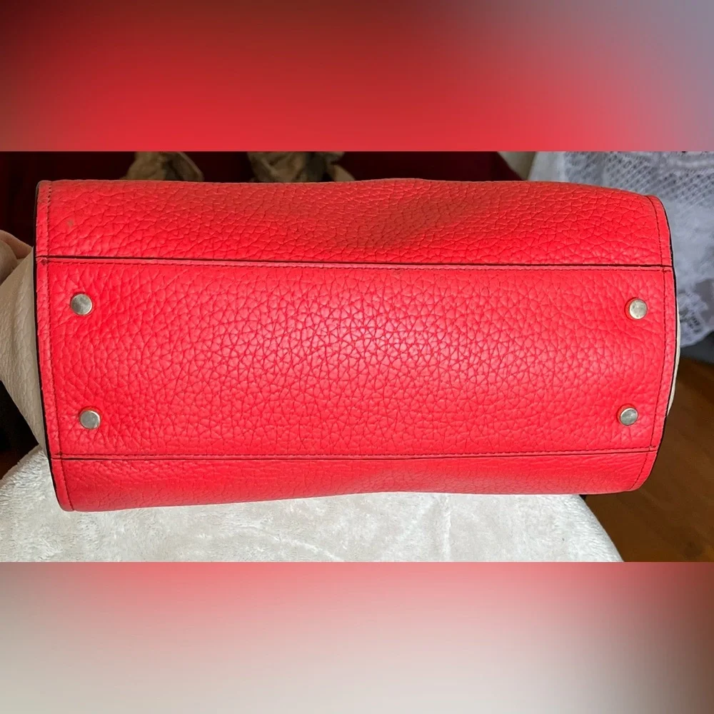 Kate spade Chelsea Hayden pebbled leather colorblock satchel with strap purse - Picture 8 of 17